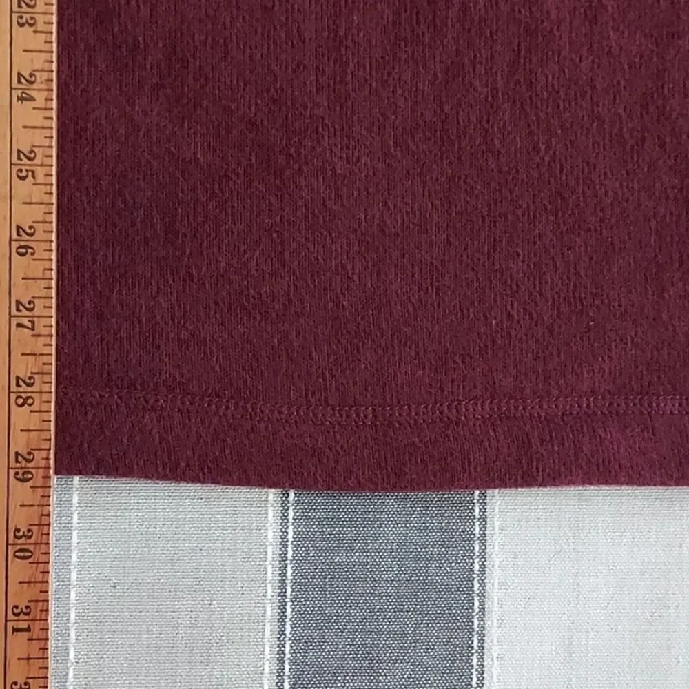 GH Bass Men's XXL Mock Neck 1/2 Zip Plum Pullover Sweater Dad‎